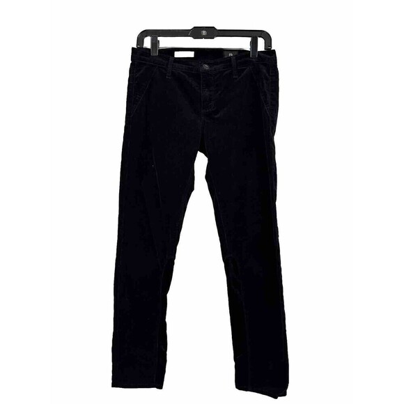 AG Adriano Goldschmied Jeans Womens 28 Black Ankle Slim Straight Stevie 28x27 - Picture 1 of 10